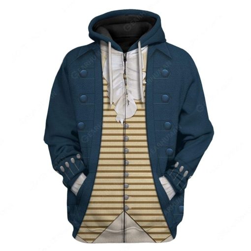 Hoodie Custom Thomas Jefferson Apparel HD-DT0591906 3D Custom Fleece Hoodies Zip Hoodie S