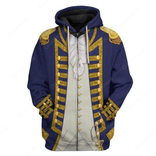 Hoodie Custom Uniforms of the U.S Navy Apparel HD-DT2091902 3D Custom Fleece Hoodies Zip Hoodie S