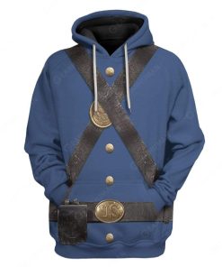 Hoodie Custom Union Infantry Uniform in Civil War Apparel HD-TA2191909 3D Custom Fleece Hoodies Hoodie S 