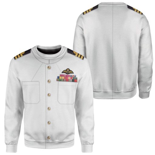 Hoodie Custom White Uniforms Of The Royal Navy Apparel HD-AT15101901 3D Custom Fleece Hoodies