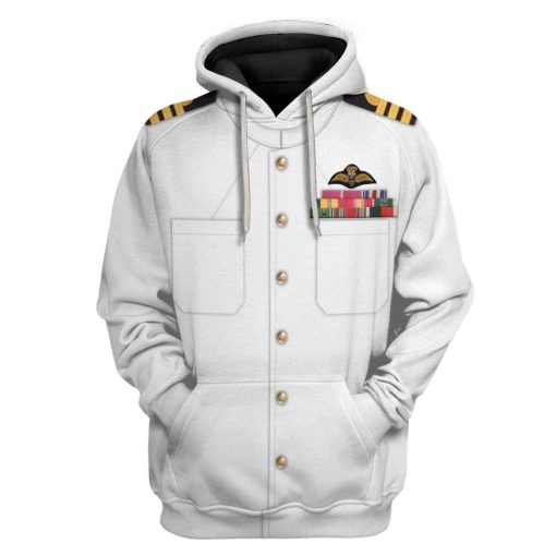 Hoodie Custom White Uniforms Of The Royal Navy Apparel HD-AT15101901 3D Custom Fleece Hoodies Hoodie S