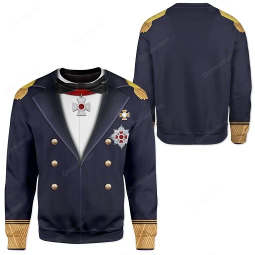 Hoodie Custom Wilhelm von Tegetthoff Apparel HD-AT14101916 3D Custom Fleece Hoodies