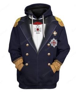 Hoodie Custom Wilhelm von Tegetthoff Apparel HD-AT14101916 3D Custom Fleece Hoodies Hoodie S 