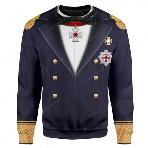 Hoodie Custom Wilhelm von Tegetthoff Apparel HD-AT14101916 3D Custom Fleece Hoodies Long Sleeve S