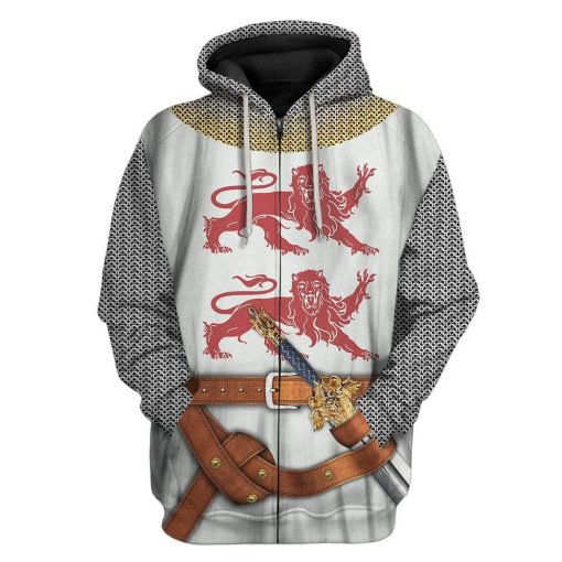 Hoodie Custom William I of England Apparel HD-TA14101919 3D Custom Fleece Hoodies Zip Hoodie S