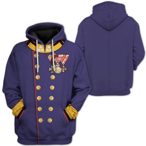 Hoodie Franz Graf Conrad von H??tzendorf Custom Hoodies-T-Shirts Apparel HD-AT06111906 3D Custom Fleece Hoodies