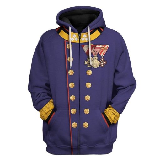 Hoodie Franz Graf Conrad von H??tzendorf Custom Hoodies-T-Shirts Apparel HD-AT06111906 3D Custom Fleece Hoodies Zip Hoodie S