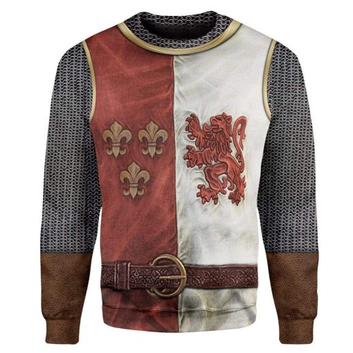 Hoodie hoodie Heraldic Knight Suit Costume Apparel H20206 3D Custom Fleece Hoodies Long Sleeve S