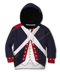 Hoodie Kid Continental Army Apparel HD-DT2791908K Kid 3D Apparel Kid Hoodie 2XS 