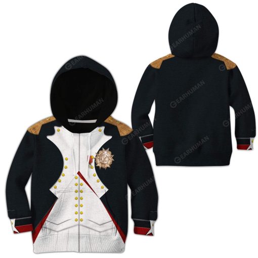 Hoodie Kid Custom Napoleon Bonaparte Apparel HD-DT2981913K Kid 3D Apparel