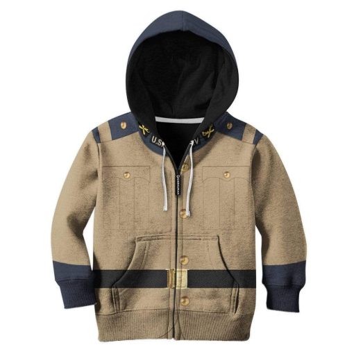 Hoodie Kid Custom Theodore Roosevelt Apparel HD-GH1391925K Kid 3D Apparel Kid Zip Hoodie 2XS/3-4