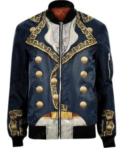 Hoodie NYLON-BLEND BOMBER JACKET Marquis de Lafayette HD-DT10101904-BJK Bomber Jacket Bomber S 