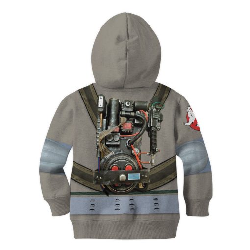 Gearhumans 3D Ghostbuster Cosplay Custom Name Kid Hoodie 3 Gearhumans 3D Ghostbuster Cosplay Custom Name Kid Hoodie - Image 3
