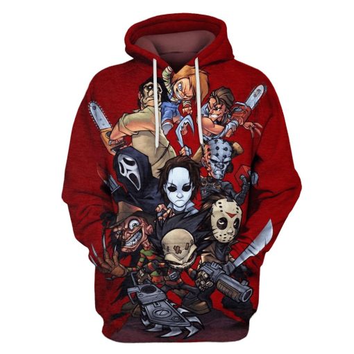 Horror Movie Slashers Hoodies - T-Shirts Apparel MV110112 3D Custom Fleece Hoodies Hoodie S