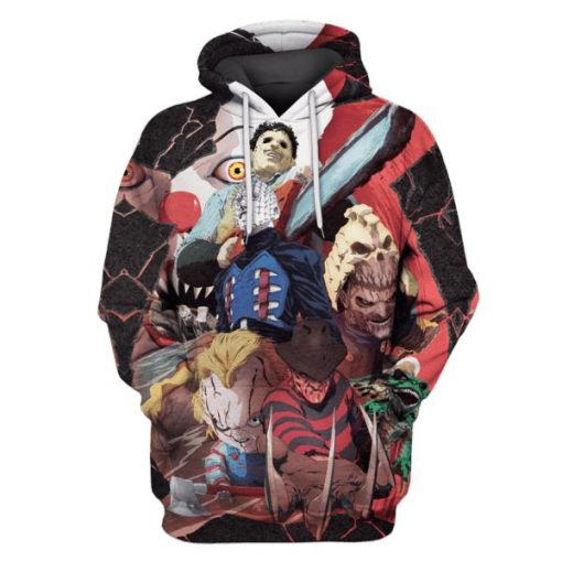Horror Movie Villains Hoodies - T-Shirts Apparel MV110178 3D Custom Fleece Hoodies Hoodie S