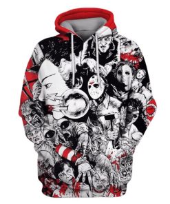 Horror Movie Villains Hoodies - T-Shirts Apparel MV110180 3D Custom Fleece Hoodies Hoodie S 