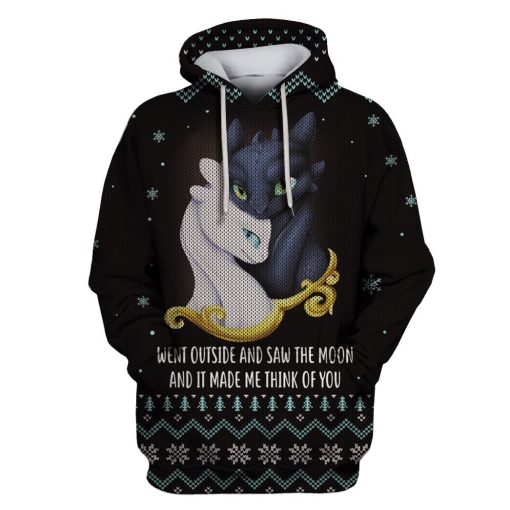 How to train your dragon Custom T-shirt - Hoodies Apparel HD-MV110677 3D Custom Fleece Hoodies Hoodie S