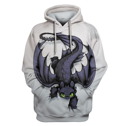 How to Train Your Dragon Custom T-shirt - Hoodies Apparel HD-MV110690 3D Custom Fleece Hoodies Hoodie S