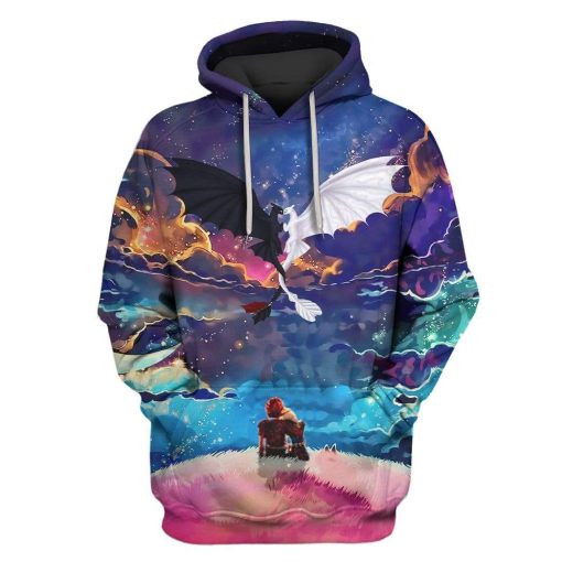HOW TO TRAIN YOUR DRAGON Custom T-shirt - Hoodies Apparel HD-MV111356 3D Custom Fleece Hoodies Hoodie S