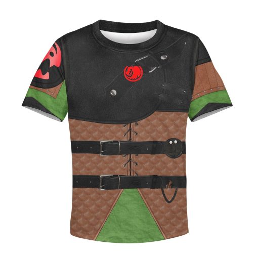 HOW TO TRAIN YOUR DRAGON HICCUP Kid Custom Hoodies T-shirt Apparel HD-GH110527K kid 3D apparel Kid T-Shirt XS