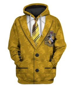 Hufflepuff house HP Custom T-shirt - Hoodies Apparel HD-MV11158 3D Custom Fleece Hoodies Hoodie S 
