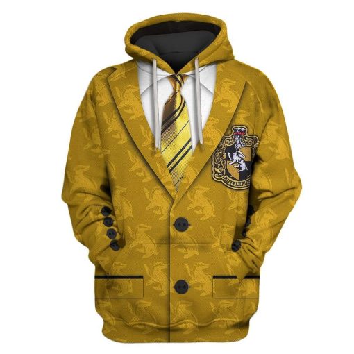 Hufflepuff house HP Custom T-shirt - Hoodies Apparel HD-MV11158 3D Custom Fleece Hoodies Hoodie S