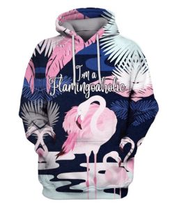 I Am A Flamingoaholic Hoodies - T-Shirts Apparel PET110191 3D Custom Fleece Hoodies Hoodie S 