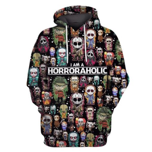 I Am A Horroraholic Hoodies - T-Shirts Apparel MV110159 3D Custom Fleece Hoodies Hoodie S