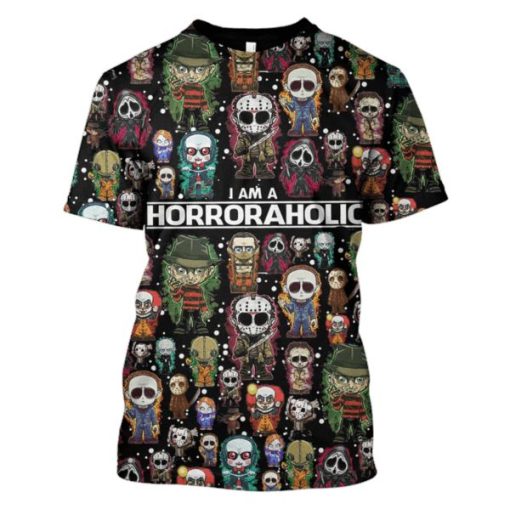 I Am A Horroraholic Hoodies - T-Shirts Apparel MV110159 3D Custom Fleece Hoodies T-Shirt S
