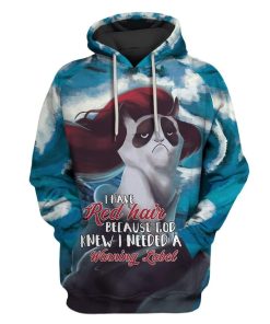 I Have Red Hair Because God Knew I Need A Warning Label Custom T-shirt - Hoodies Apparel HD-GH20009 3D Custom Fleece Hoodies Hoodie S 