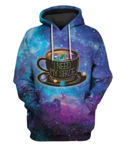 I need my space Custom T-shirt - Hoodies Apparel HD-GH20104 3D Custom Fleece Hoodies Hoodie S 