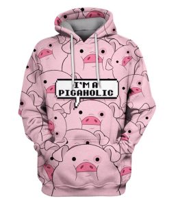 I'M A PIGAHOLIC T-Shirts - Zip Hoodies Apparel FR110104 3D Custom Fleece Hoodies Hoodie S 