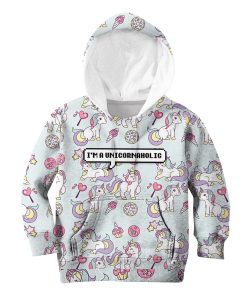 I'm An Unicornalohic Custom Hoodies T-shirt Apparel HD-UNI110106K kid 3D apparel Kid Hoodie S/6-8