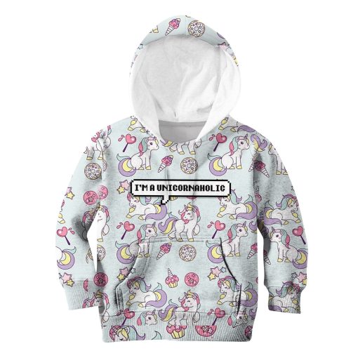 I'm An Unicornalohic Custom Hoodies T-shirt Apparel HD-UNI110106K kid 3D apparel Kid Hoodie S/6-8