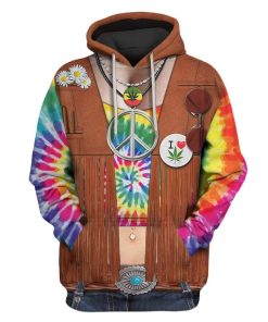 I'M MOSTLY PEACE LOVE AND LIGHT Custom T-shirt - Hoodies Apparel HD-GH1106201 3D Custom Fleece Hoodies Hoodie S 