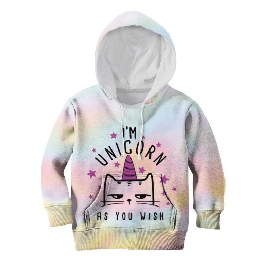 I'm Unicorn As You Wish Custom Hoodies T-shirt Apparel HD-UNI110115K kid 3D apparel Kid Hoodie S/6-8