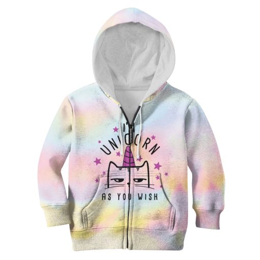 I'm Unicorn As You Wish Custom Hoodies T-shirt Apparel HD-UNI110115K kid 3D apparel Kid Zip Hoodie S/6-8