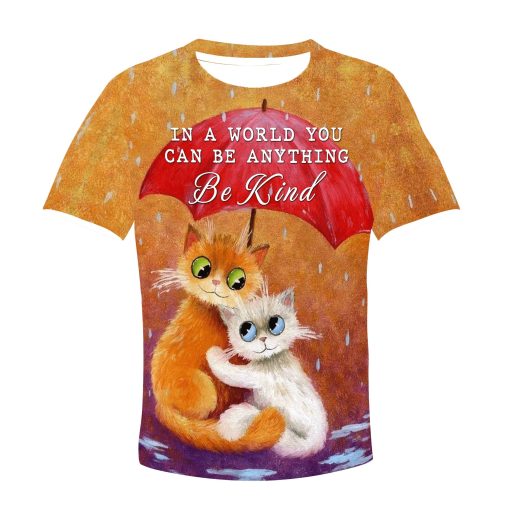 Gearhumans In A World You Can Be Anything Be Kind Custom Hoodies T-shirt Apparel 3 In A World You Can Be Anything Be Kind Custom Hoodies T-shirt Apparel HD-PET110198K kid 3D apparel Kid T-Shirt XS