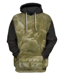 in Honor of Those Who Made The Ultimate Sacrifice Custom T-shirt - Hoodies Apparel HD-GH20265 3D Custom Fleece Hoodies Hoodie S 