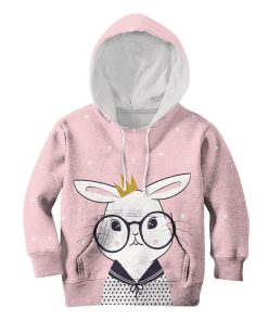 Innocence Rabbit Custom Hoodies T-shirt Apparel HD-PET110366K kid 3D apparel Kid Hoodie S/6-8 