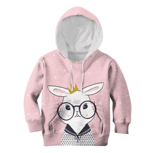 Innocence Rabbit Custom Hoodies T-shirt Apparel HD-PET110366K kid 3D apparel Kid Hoodie S/6-8