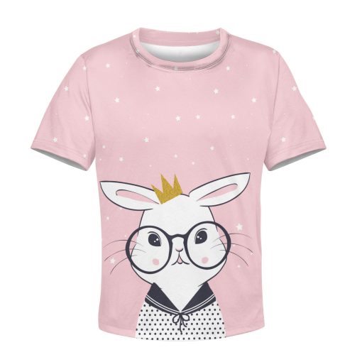 Innocence Rabbit Custom Hoodies T-shirt Apparel HD-PET110366K kid 3D apparel Kid T-Shirt XS