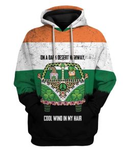 Irish On A Dark Desert Highway Custom T-Shirts Hoodies Apparel HD-TA0302205 3D Custom Fleece Hoodies Hoodie S 
