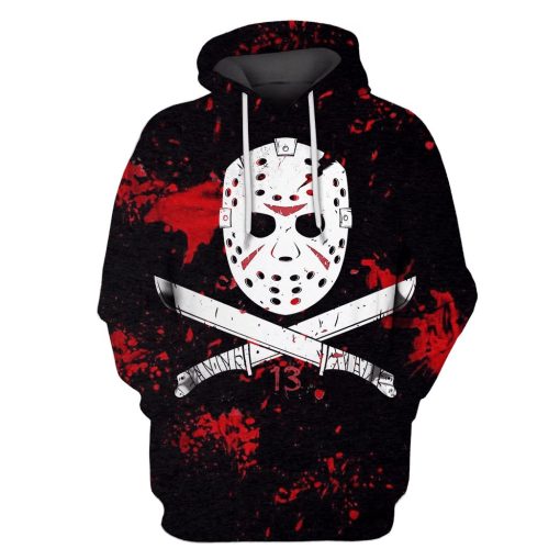 Jason Voorhees Friday the 13th Hoodies - T-Shirts - Zip Hoodies Apparel MV110205 3D Custom Fleece Hoodies Hoodie S
