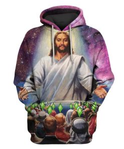 Jesus Custom T-shirt - Hoodies Apparel HD-GH20105 3D Custom Fleece Hoodies Hoodie S 