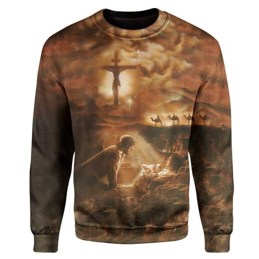 Jesus Custom T-Shirts Hoodies Apparel JE-DT1012194 3D Custom Fleece Hoodies Long Sleeve S