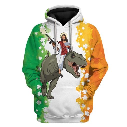 Jesus Trex Custom T-Shirts Hoodies Apparel HD-QM0302202 3D Custom Fleece Hoodies Hoodie S