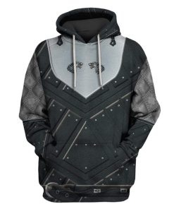 Jon Snow King of The North Costume Custom T-shirt - Hoodies Apparel HD-GH20106 3D Custom Fleece Hoodies Hoodie S 