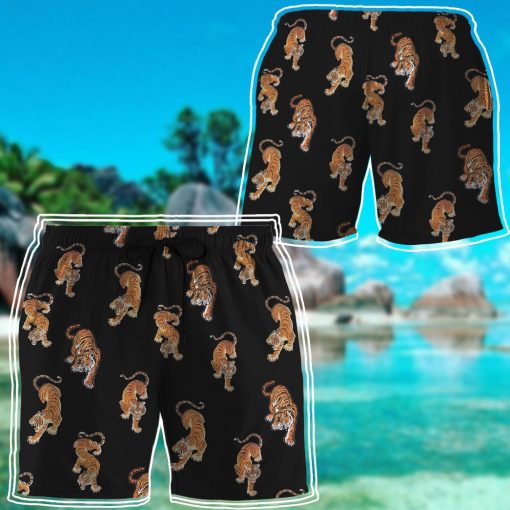 Gearhumans 3D Three Tigers Custom Hawaii Shirt - Image 13
