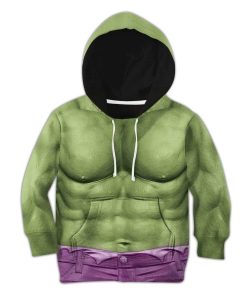 Kid Cosplay Incredible Hulk Custom T-Shirts Hoodies Apparel MV-DT0302204 Kid 3D Apparel Kid Hoodie 2XS 